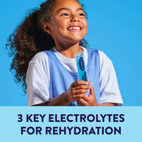 Oral Electrolyte Solution Pedialyte® Freezer Pops Grape / Blue Raspberry / Cherry / Orange Flavor 2.1 oz. #62605
