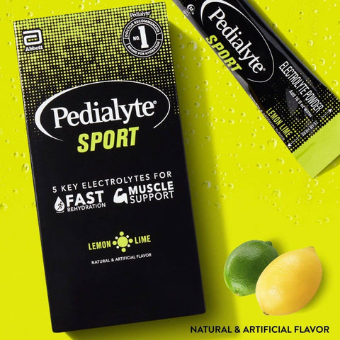 Oral Electrolyte Solution Pedialyte® Sport Lemon-Lime Flavor 14.1 Gram #67845