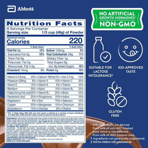 Pediatric Oral Supplement PediaSure® Grow & Gain Shake Mix Chocolate Flavor 14.1 oz. Can Powder Protein #66960