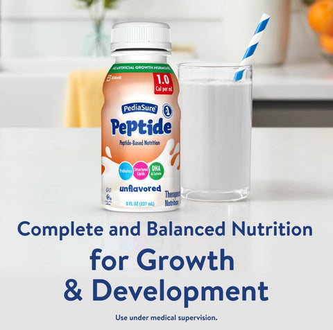 Pediatric Oral Supplement PediaSure® Peptide 1.0 Cal Unflavored 8 oz. Bottle Liquid Peptide Malabsorption / Maldigestion #67413