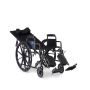 Medline Guardian Reclining Wheelchair with Desk-Length Arms, Nylon, 16" Wide #KR168N21E