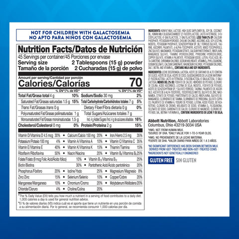 Toddler Formula Go & Grow 360 Total Care by Similac Unflavored 24 oz. Can Powder Milk-Based #68400