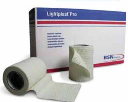 Elastic Adhesive Bandage Lightplast® Pro Standard Compression No Closure White NonSterile