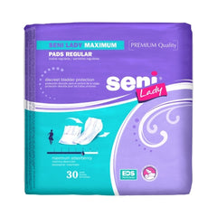 Bladder Control Pad Seni® Lady Maximum 11 Inch Length Moderate Absorbency One Size Fits Most Adult Female Disposable