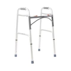 Folding Walker Adjustable Height Aluminum Frame 350 lbs. Weight Capacity 32 to 39 Inch Height