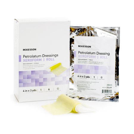 Xeroform Petrolatum Impregnated Dressing 4 Inch X 3 Yard Gauze Bismuth Tribromophenate (Xeroform) Sterile