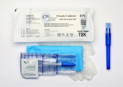 Intermittent Catheter Kit Cure Twist® Female / Straight Tip 8 Fr.