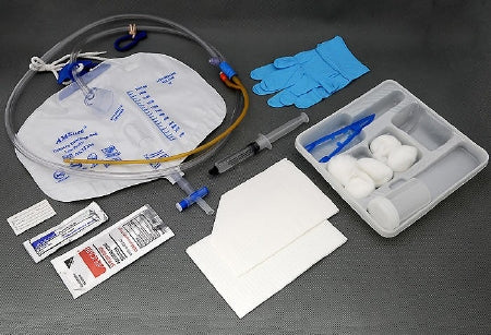 Indwelling Catheter Tray AMSure® Foley 16 Fr. 5 cc Balloon Silicone Coated Latex