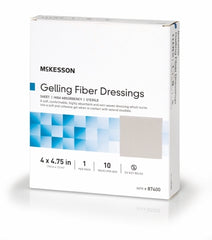 Absorbent Gelling Fiber Dressing Carboxymethyl Cellulose (CMC) 4 X 4-3/4 Inch