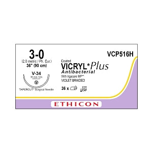 Tapercut Vicryl Plus Antibacterial Absorbable Sutures