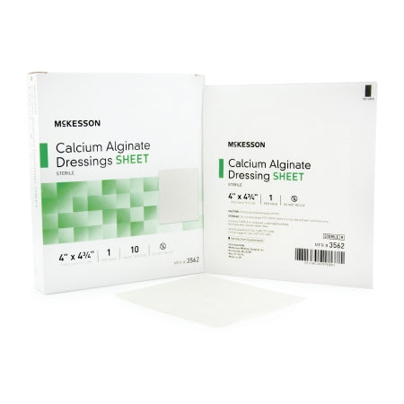 Alginate Dressing 4 X 4-3/4 Inch Rectangle Calcium Alginate Sterile