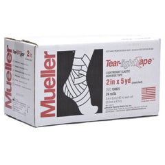Athletic Tape Mueller® Tear-Light® Easy Tear Elastic Adhesive 2 Inch X 5 Yard White NonSterile