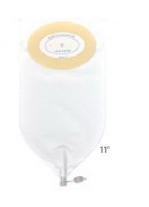 Urinary Pouch Nu-Flex™ 11 Inch Length 3/4 to 1-1/2 Inch Stoma Deep Convex, Trim to Fit