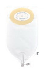 Urinary Pouch Nu-Flex™ 11 Inch Length 3/4 to 1-1/2 Inch Stoma Deep Convex, Trim to Fit