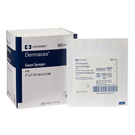 Gauze Sponge Dermacea™ Gauze 8-Ply 2 X 2 Inch Square Sterile