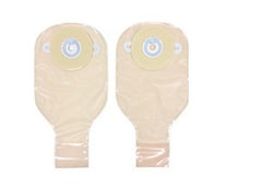 Ostomy Pouch Nu-Flex™ One-Piece System 11 Inch Length Drainable Deep Convex, Pre-Cut