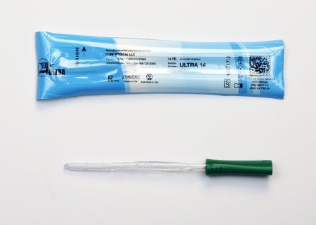Urethral Catheter Cure Ultra® Straight Tip Lubricated PVC 14 Fr. 6 Inch