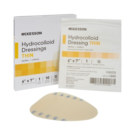 Hydrocolloid Dressing 6 X 7 Inch Sacral Sterile