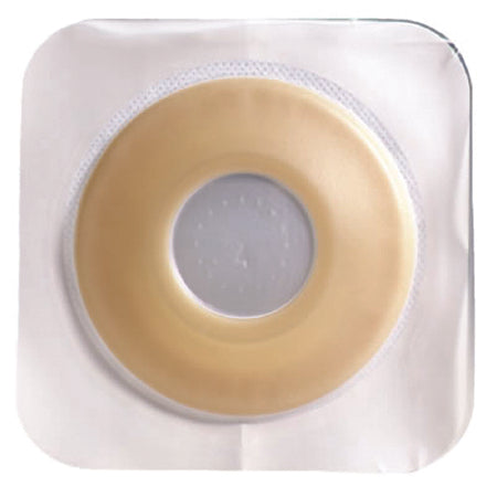 Ostomy Barrier Sur-Fit Natura® Precut, Extended Wear Durahesive® White Tape 45 mm Flange SUR-FIT Natura® System Hydrocolloid 1-3/8 Inch Opening 4-1/2 X 4-1/2 Inch
