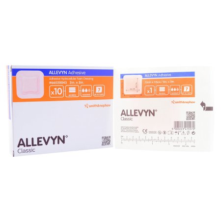 Foam Dressing Allevyn Adhesive 3 X 3 Inch Square Adhesive with Border Sterile