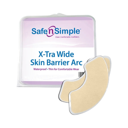 Ostomy Wafer Safe-n'Simple Trim to Fit, Standard Wear Adhesive without Tape Without Flange Universal System Without Opening 4 X 4 Inch