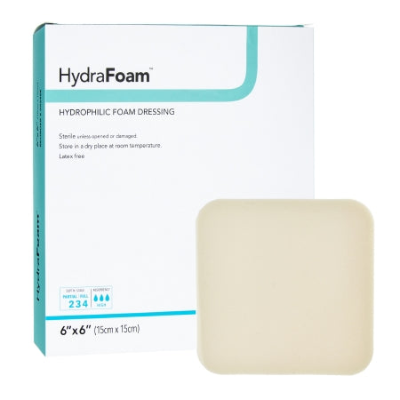 Foam Dressing HydraFoam™ 6 X 6 Inch Square Non-Adhesive without Border Sterile