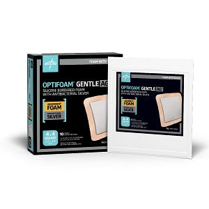 Optifoam Gentle Ag+ Foam Dressings with Silicone Adhesive Border