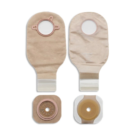 Ileostomy / Colostomy Pouch New Image™ Two-Piece System 12 Inch Length Drainable Flat, Trim To Fit