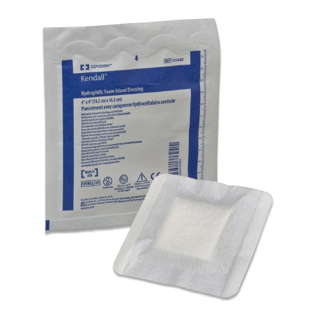 Foam Dressing Kendall™ Foam Plus 8 X 8 Inch Square Non-Adhesive without Border Sterile