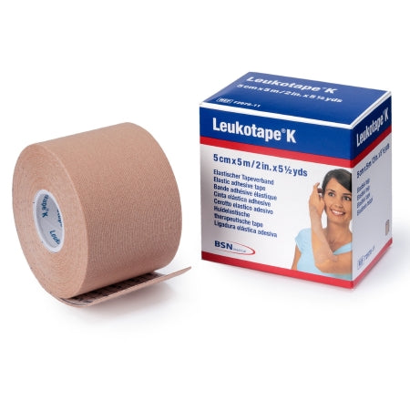 Orthopedic Corrective Tape Leukotape® K Wave Pattern Adhesive Cotton / Polyacrylate 2 Inch X 5-1/2 Yard Beige NonSterile