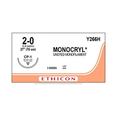 Reverse-Cutting Monocryl Absorbable Sutures