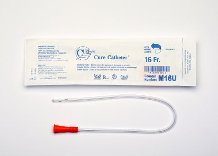 Urethral Catheter Cure Pocket Cath® Straight Tip Uncoated PVC 16 Fr. 16 Inch