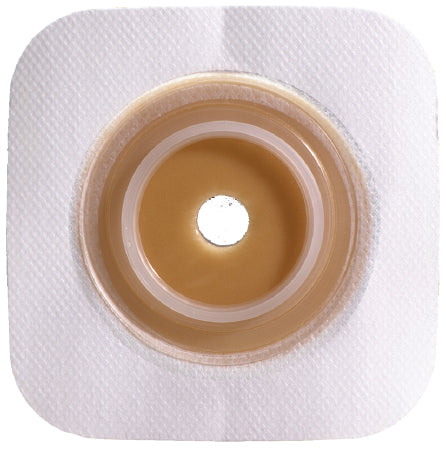 Ostomy Barrier Sur-Fit Natura® Trim to Fit, Standard Wear Stomahesive® White Tape 32 mm Flange Sur-Fit Natura® System Hydrocolloid Up to 1/2 to 3/4 Inch Opening 4 X 4 Inch
