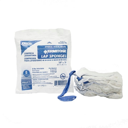 Surgical Laparotomy Sponge X-Ray Detectable Cotton 18 X 18 Inch 5 Coun ...