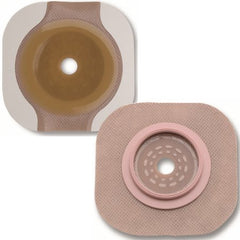 Ostomy Barrier New Image™ Flextend™ Trim to Fit, Extended Wear Adhesive Tape 102 mm Flange Yellow Code System Up To 3-1/2 Inch Opening