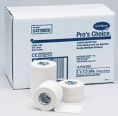 Athletic Tape Pro's Choice® Adhesive Stretch Cotton / Polyester 1-1/2 Inch X 7-1/2 Yard White NonSterile