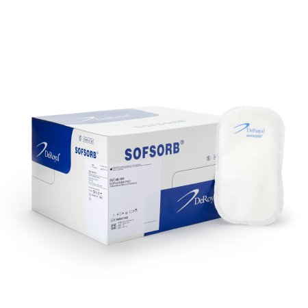 Super Absorbent Dressing Sofsorb® Standard 4 X 6 Inch 5-Layer Fabric Rectangle Sterile