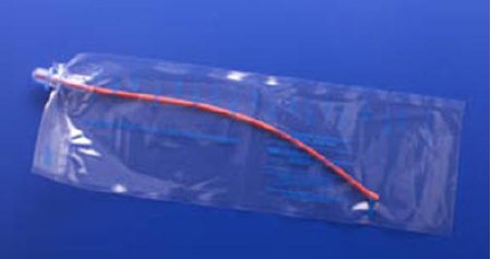 Intermittent Closed System Catheter MMG™ Straight Tip 14 Fr. Without Balloon Silicone Coated Red Rubber