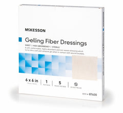 Absorbent Gelling Fiber Dressing Carboxymethyl Cellulose (CMC) 6 X 6 Inch