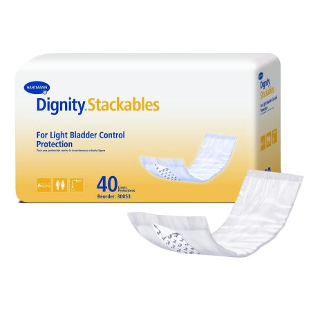 Bladder Control Pad Dignity® Stackables® 3-1/2 X 12 Inch Light Absorbency Polymer Core One Size Fits Most Adult Unisex Disposable