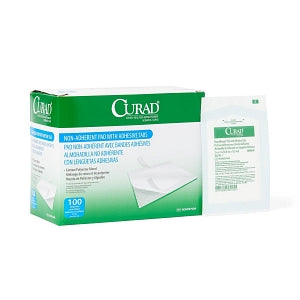 CURAD Sterile Nonadhernt Pad with Adhesive Tab