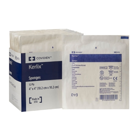 USP Type VII Fluff Dressing Kerlix™ Fluff Dried Woven Gauze 12-Ply 4 X 4 Inch Square Sterile