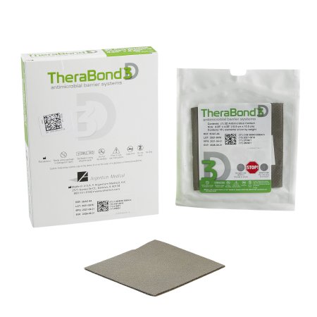 Silver Wound Contact Layer Dressing TheraBond® 3D 4-1/2 X 4-1/4 Inch Square Sterile
