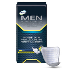 Bladder Control Pad TENA® Men™ Moderate Guard Moderate Absorbency Dry-Fast Core™ One Size Fits Most Adult Male Disposable