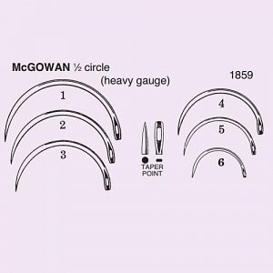 McGowan Needle 1/2 Circle Taper Pt