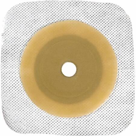 Ostomy Barrier Esteem synergy® Precut, Standard Wear Stomahesive® White Tape Small Flange Esteem Synergy™ System Hydrocolloid 5/8 Inch Opening 4 X 4 Inch