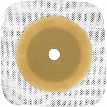 Ostomy Barrier Esteem synergy® Precut, Standard Wear Stomahesive® White Tape Medium Flange Esteem Synergy™ System Hydrocolloid 1-1/2 Inch Opening 4-1/2 X 4-1/2 Inch