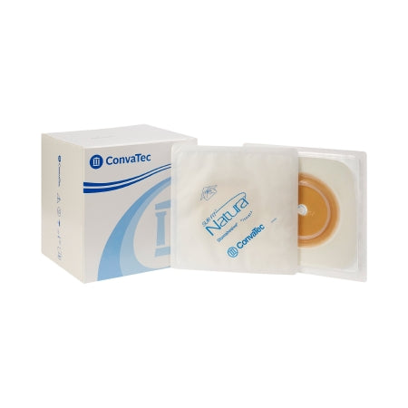 Ostomy Barrier Sur-Fit Natura® Trim to Fit, Standard Wear Stomahesive® White Tape 57 mm Flange Sur-Fit® Natura® System Hydrocolloid 1-3/8 to 1-3/4 Inch Opening 5 X 5 Inch