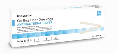 Silver Gelling Fiber Dressing 3/4 X 18 Inch Rope Sterile