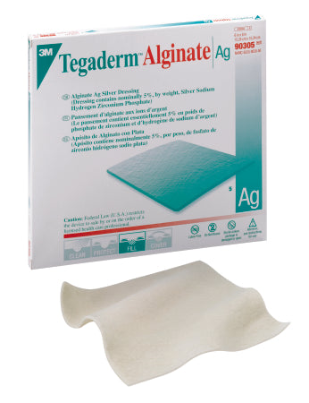 Silver Alginate Dressing 3M™ Tegaderm™ Alginate Ag 6 X 6 Inch Square Sterile